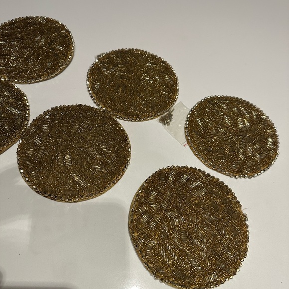 Kim Seybert Beaded Drink Coasters (set of 8) - Picture 3 of 8